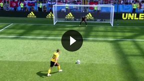 Mundial 2018. Belgia - Tunezja 1:0: gol Hazarda (TVP Sport)