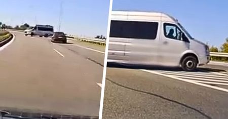 Dwa razy pod prąd na S7. Kuriozalne zachowanie kierowcy busa