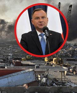 Wybuch w Bejrucie. Andrzej Duda reaguje