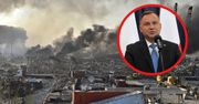 Wybuch w Bejrucie. Andrzej Duda reaguje
