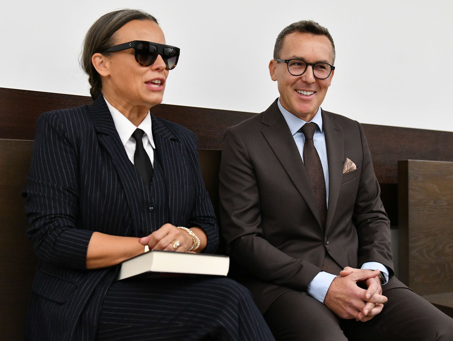Anna Mucha i Maciej Kurzajewski w sądzie