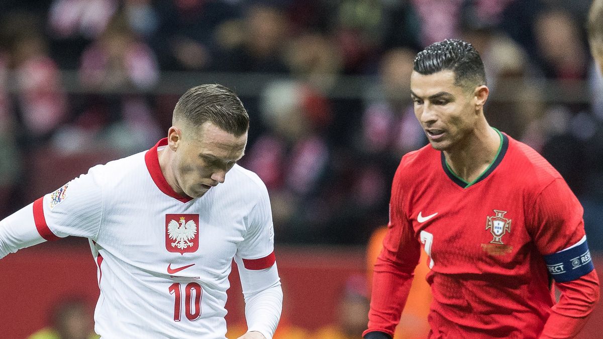 Getty Images / Foto Olimpik/NurPhoto / Na zdjęciu: Piotr Zieliński i Cristiano Ronaldo