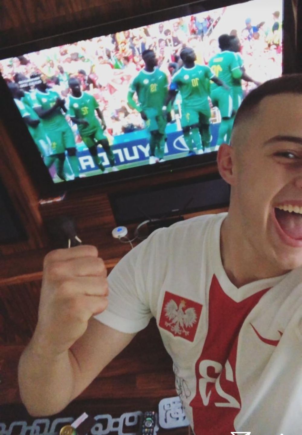 Adam Zdrójkowski mecz Polska-Senegal