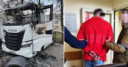 Podpalił Iveco i spowodował straty na ponad 300 tys. zł. Policjanci z Lublina zatrzymali 37-latka [ZDJĘCIA]