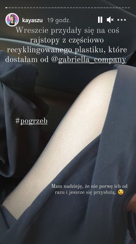 Screen z InstaStories Szulczewskiej