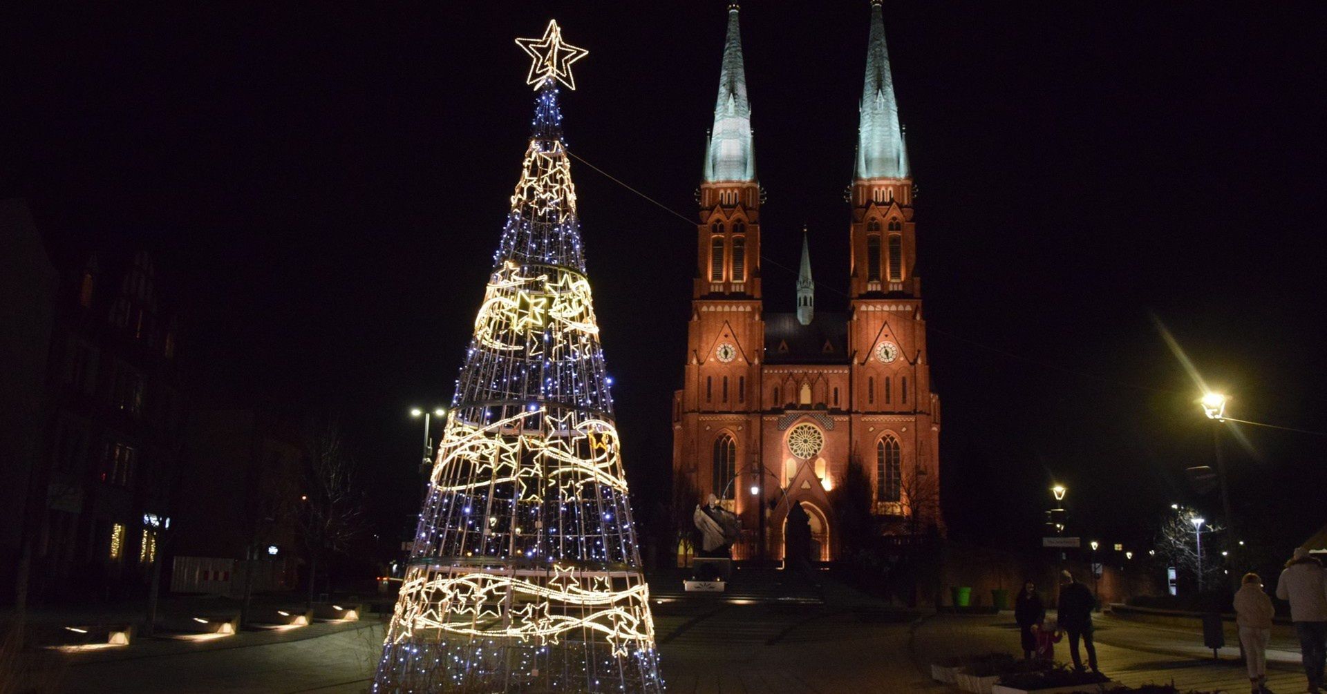 Ozdoby świąteczne w Rybniku przygotowane na Boże Narodzenie w 2024 roku