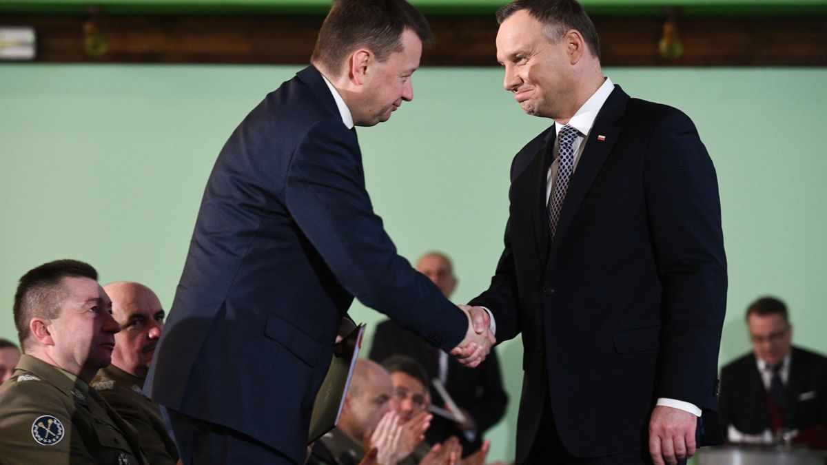 Andrzej Duda powiedział, że "cieszy się z bardzo dobrej współpracy z Mariuszem Błaszczakiem".