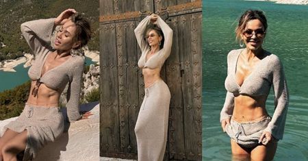 Doda eksploruje wybrzeże Costa Brava w siateczkowym komplecie. Internauta ocenia: "ŚMIAŁA stylówka na zwiedzanie"