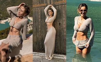 Doda eksploruje wybrzeże Costa Brava w siateczkowym komplecie. Internauta ocenia: "ŚMIAŁA stylówka na zwiedzanie"