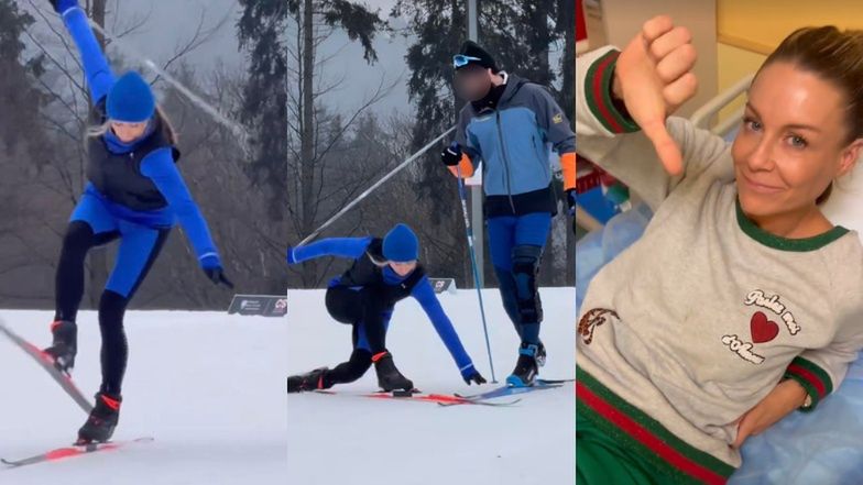 Małgorzata Rozenek wylądowała w szpitalu po szaleństwach na nartach