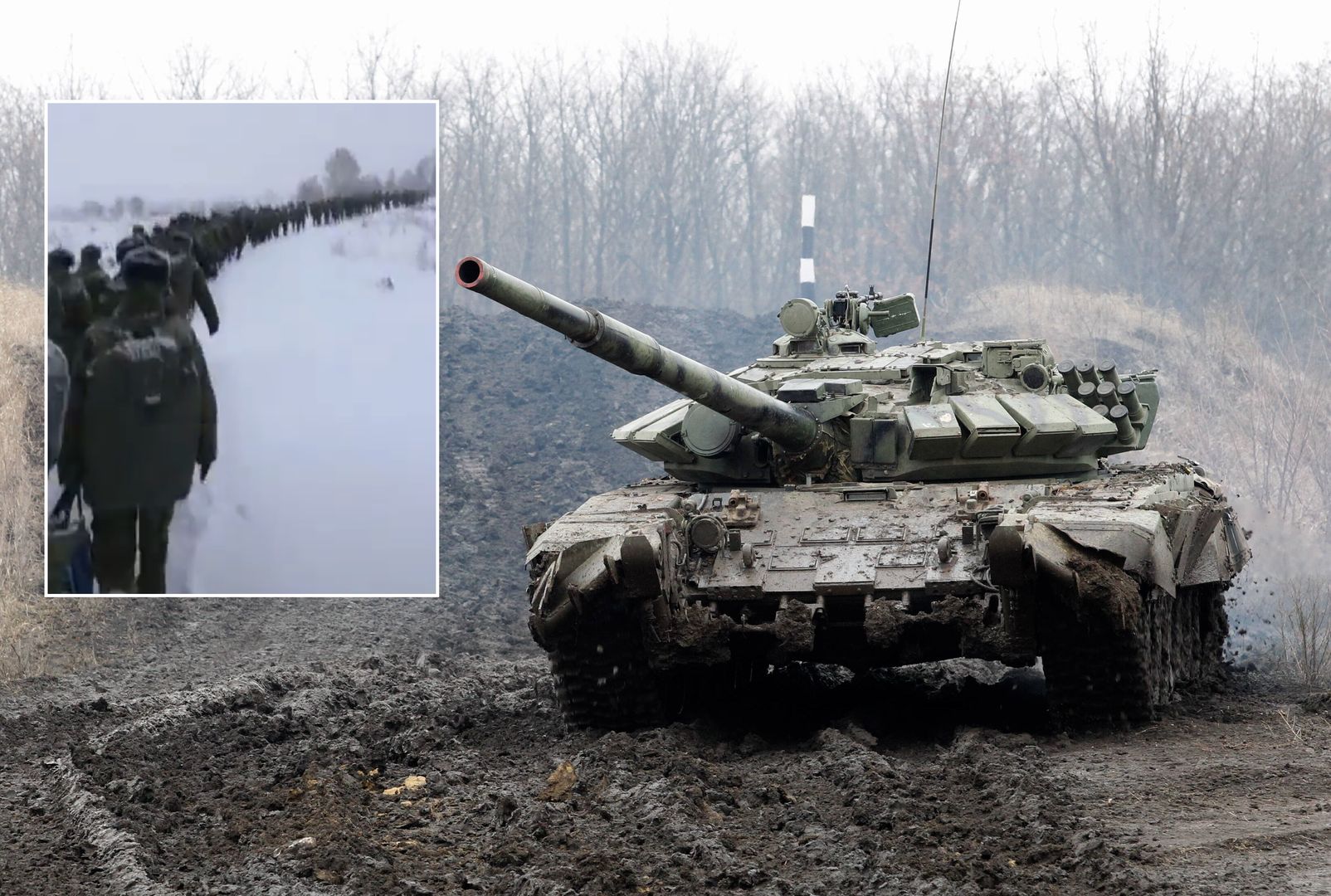 Setki rosyjskich żołnierzy na granicy z Ukrainą. Niepokojące nagranie