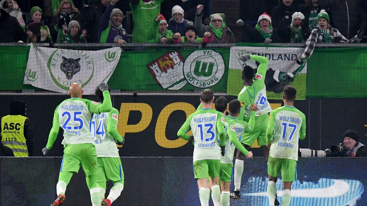 Radość piłkarzy VfL Wolfsburg
