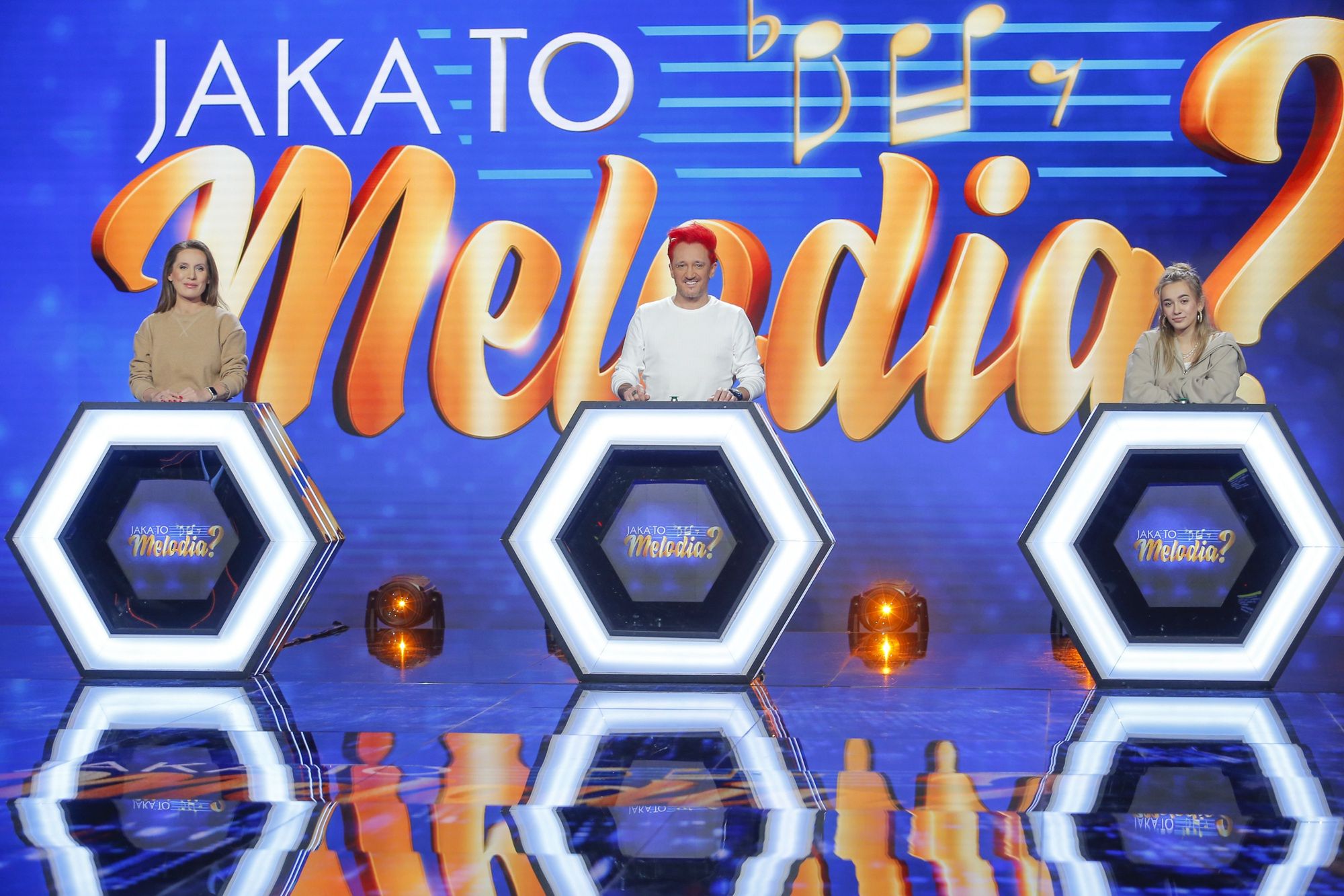 Pola Wiśniewska eksponuje ciążowy brzuszek podczas starcia z Michałem Wiśniewskim i Fabienne w "Jaka to melodia?"