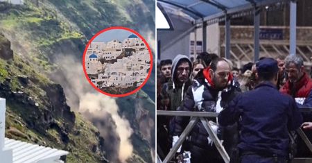 Nagrał wstrząsy na Santorini. Ludzie uciekają z wyspy