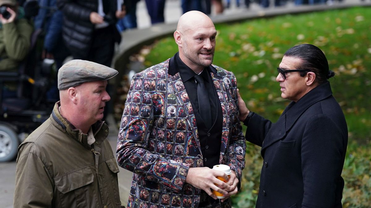 Getty Images / Dominic Lipinski / Tyson Fury podczas pogrzebu Ricky'ego Hattona