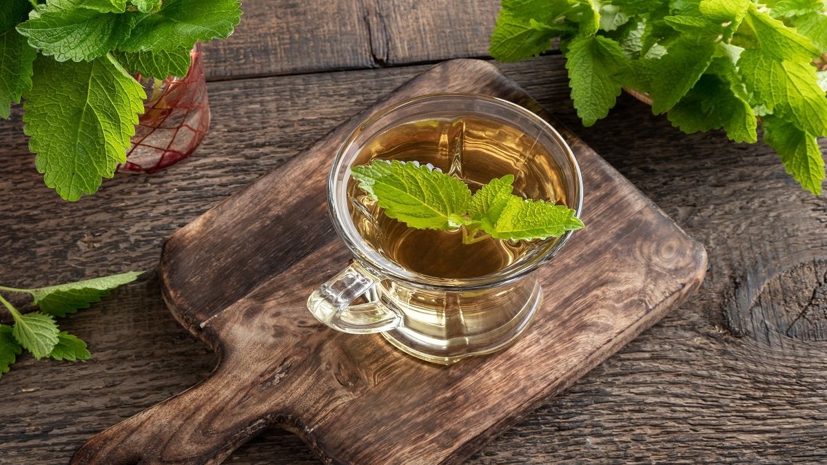 Szklanka melisy na problemy ze snem. Fot. AdobeStock