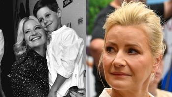 Małgorzata Kożuchowska żegna Nikodema Mareckiego w dniu jego pogrzebu