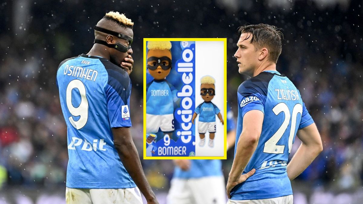 Na zdjęciu: Victor Osimhen, Piotr Zieliński