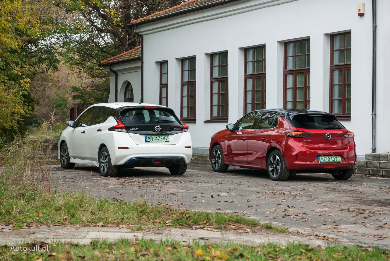 Nissan Leaf i Opel Corsa-e