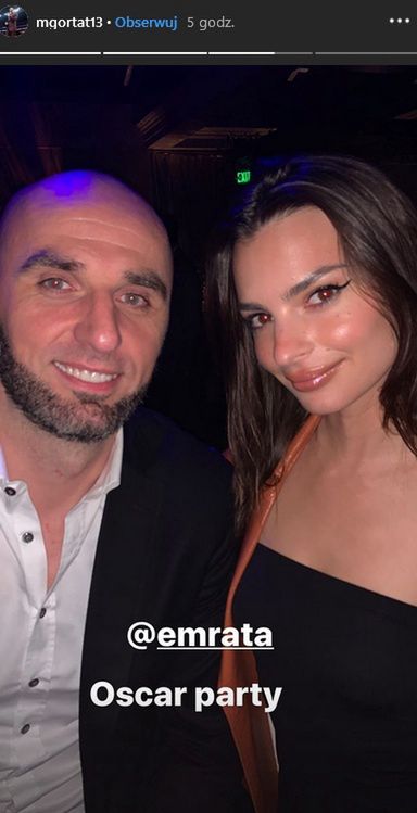 Marcin Gortat i Emily Ratajkowski