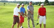Towarzyska śmietanka na polu do golfa