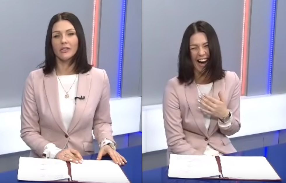 Nagranie z rosyjską prezenterką robi furorę w sieci