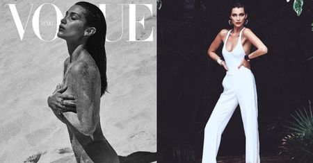 Bella Hadid TOPLESS na okładce "biblii mody"