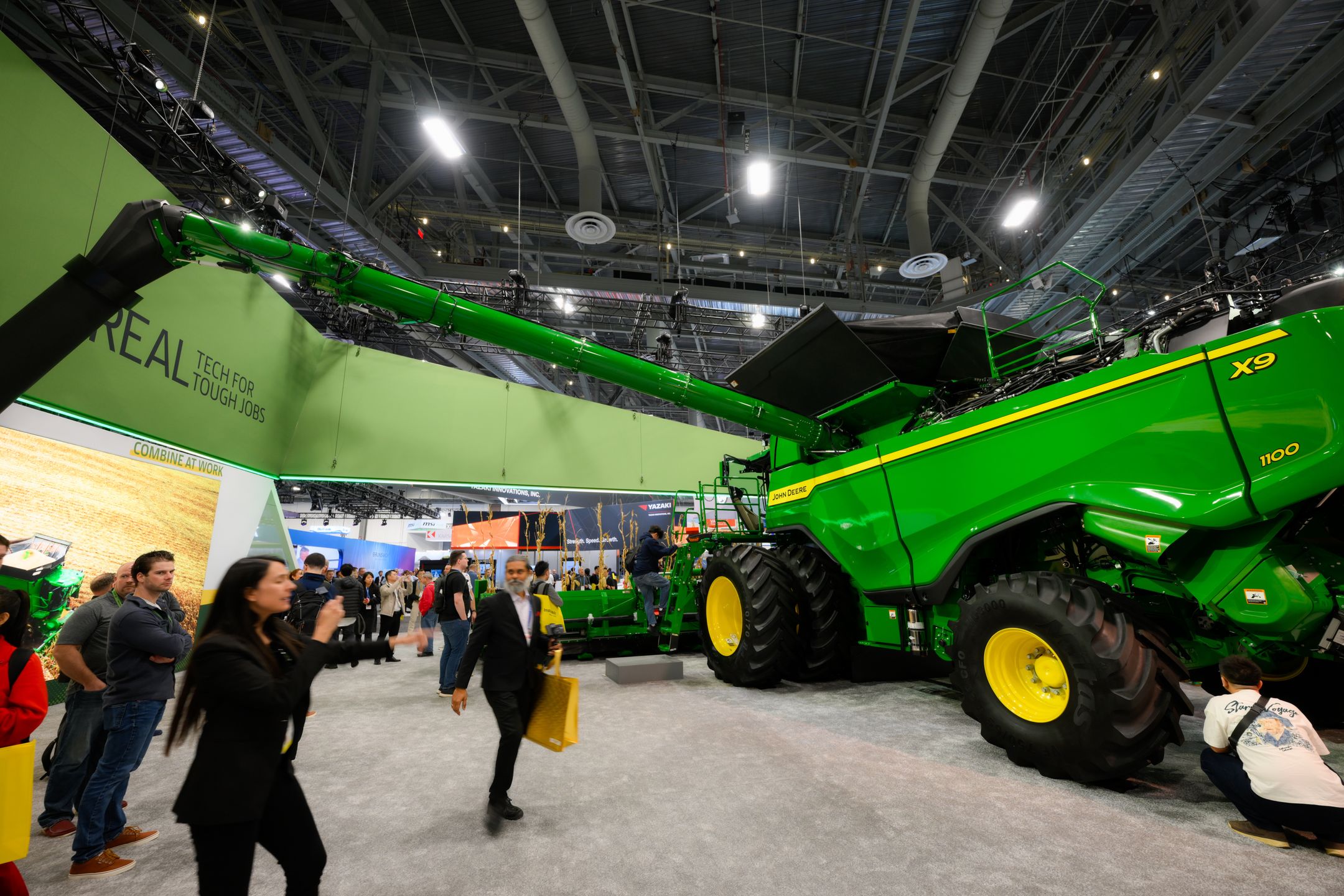 LAS VEGAS, NEVADA - JANUARY 6: A view of John Deere tractor at the CES (Consumer Electronic Show) 2026, the world's largest annual consumer technology trade on January 6, 2026 at the Las Vegas Convention Center in Las Vegas, Nevada, United States. (Photo by Tayfun Coskun/Anadolu via Getty Images)