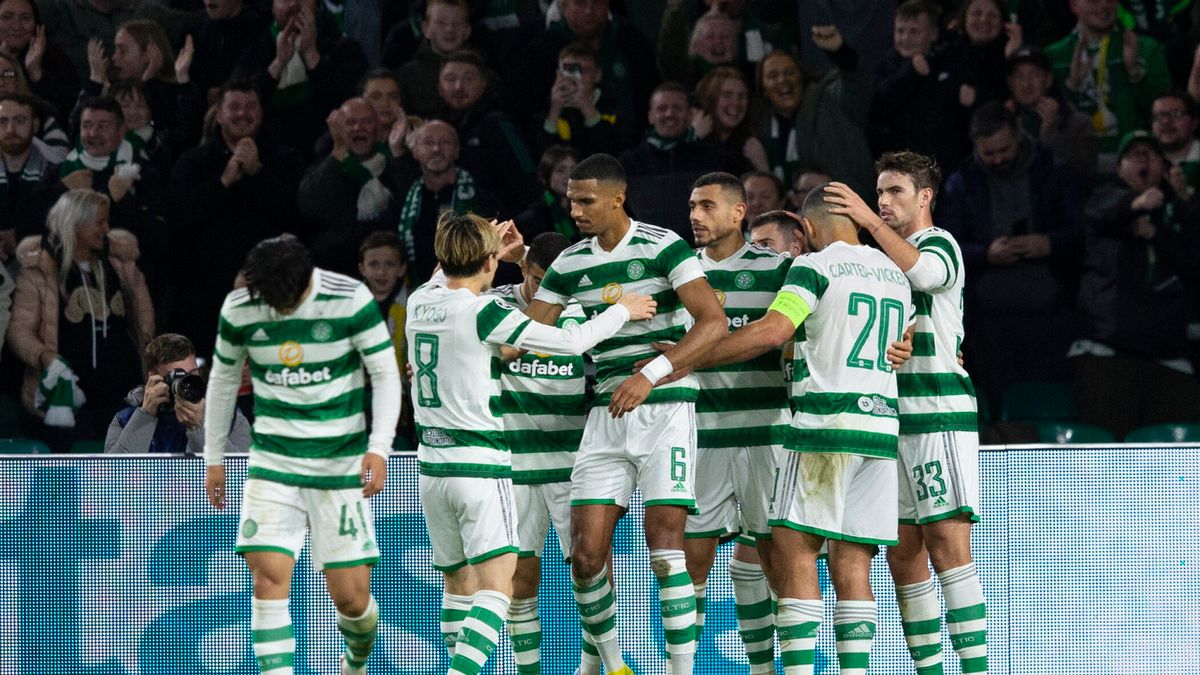 PAP/EPA / Robert Perry / Na zdjęciu: radość piłkarzy Celticu