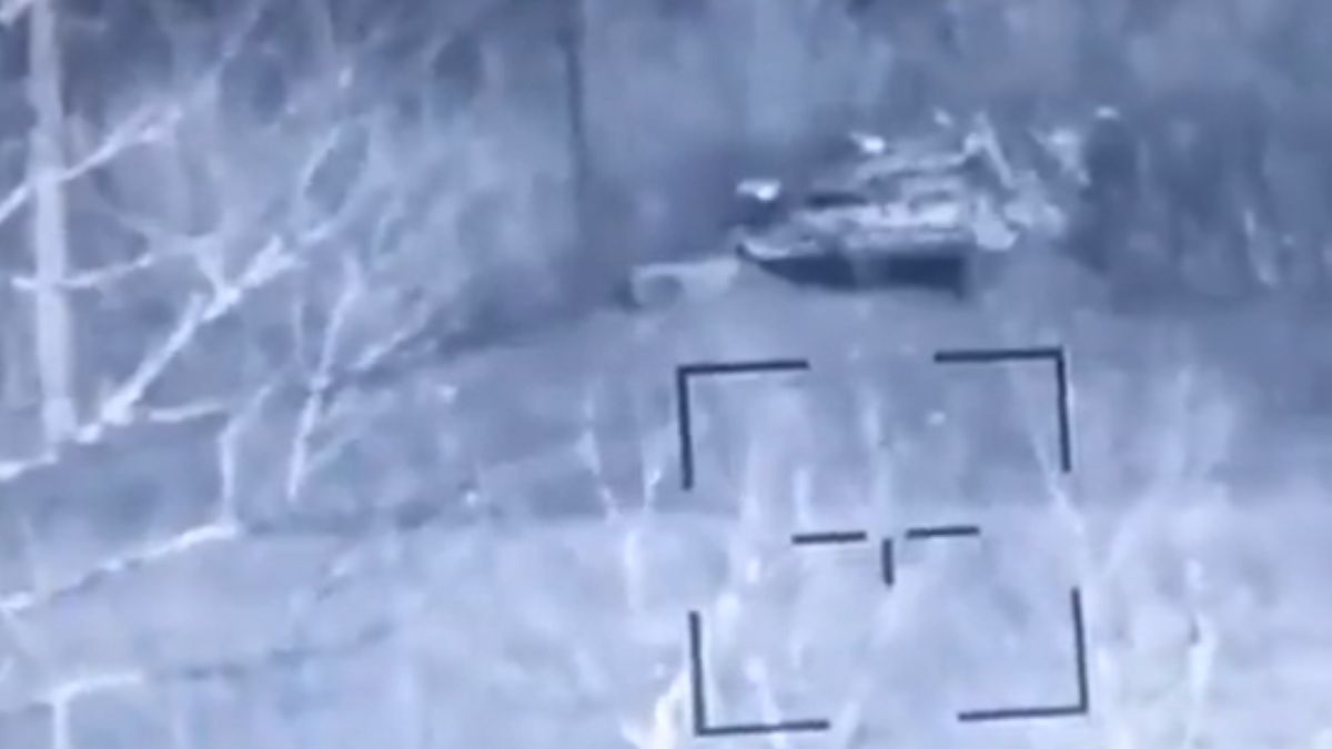 Ten rosyjski czołg chwilę później przestał istnieć 