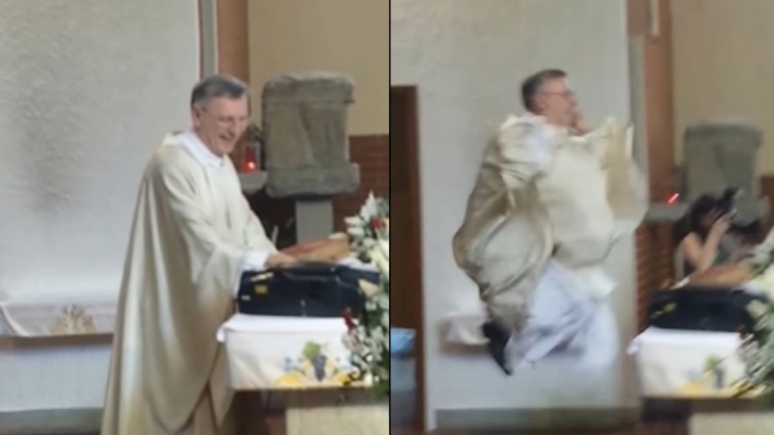 Ksiądz zaczął śpiewać i tańczyć podczas ceremonii ślubnej