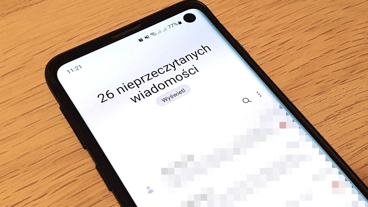 SMS w smartfonie
