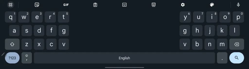 Gboard w widoku dzielonym