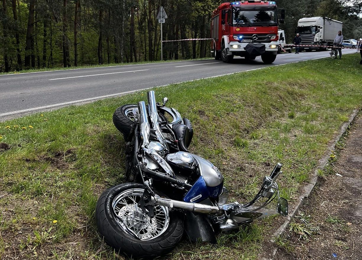 Motocyklista nie żyje. Tragiczny wypadek