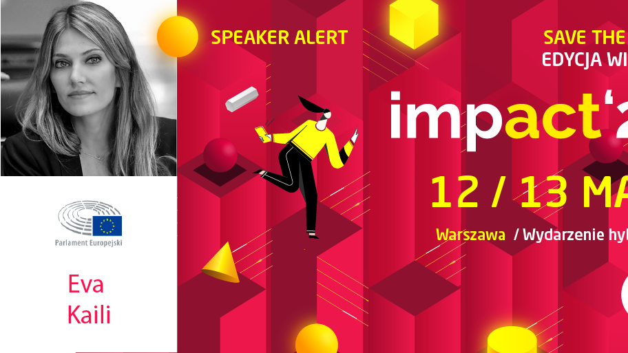 Eva Kaili od 2014 jest posłanką do Parlamentu Europejskiego. W działalności na rzecz Wspólnoty Europejskiej dała się poznać jako zapalona orędowniczka potrzeby rewolucji cyfrowej.