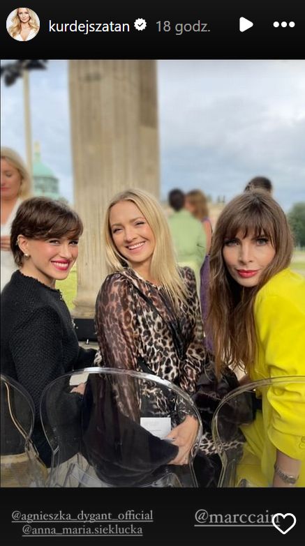 Kurdej-Szatan, Dygant i Sieklucka na pokazie mody w Berlinie