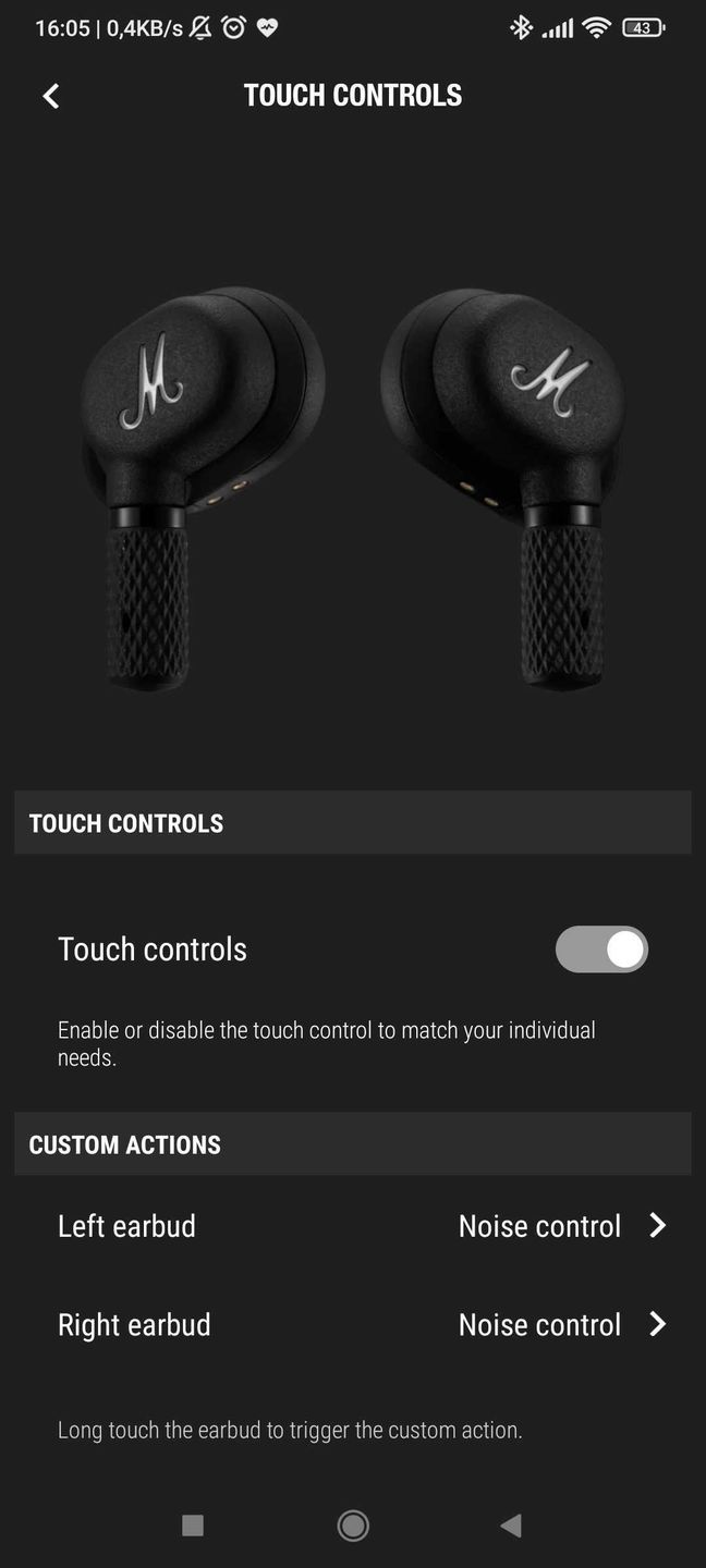 Marshall Bluetooth - aplikacja do słuchawek