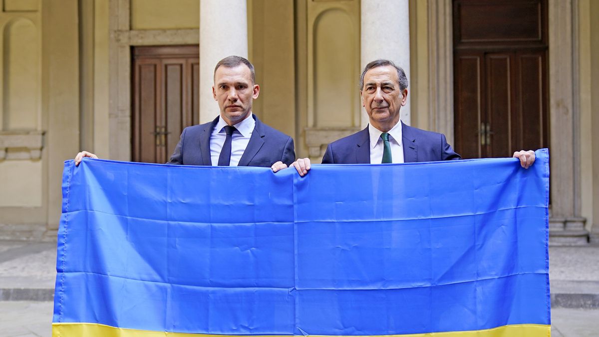 Getty Images / Pier Marco Tacca / Na zdjęciu: Andrij Szewczenko (z lewej)