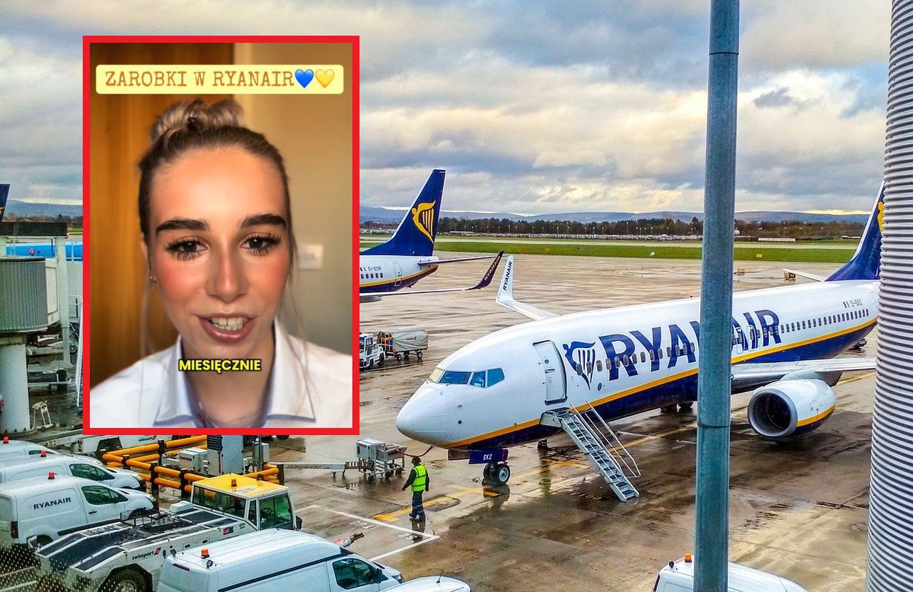 Tyle wyciąga się rocznie. Polska stewardessa z Ryanaira podała kwotę