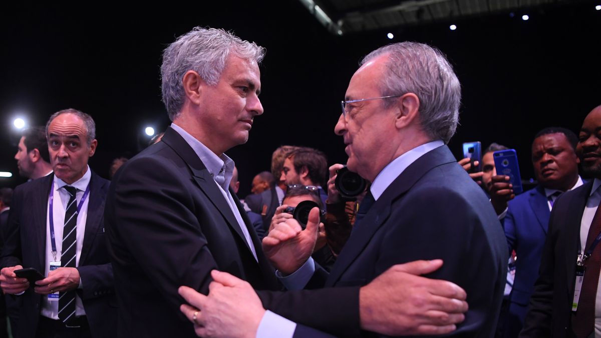 Getty Images / Mike Hewitt - FIFA / Na zdjęciu: Jose Mourinho i Florentino Perez