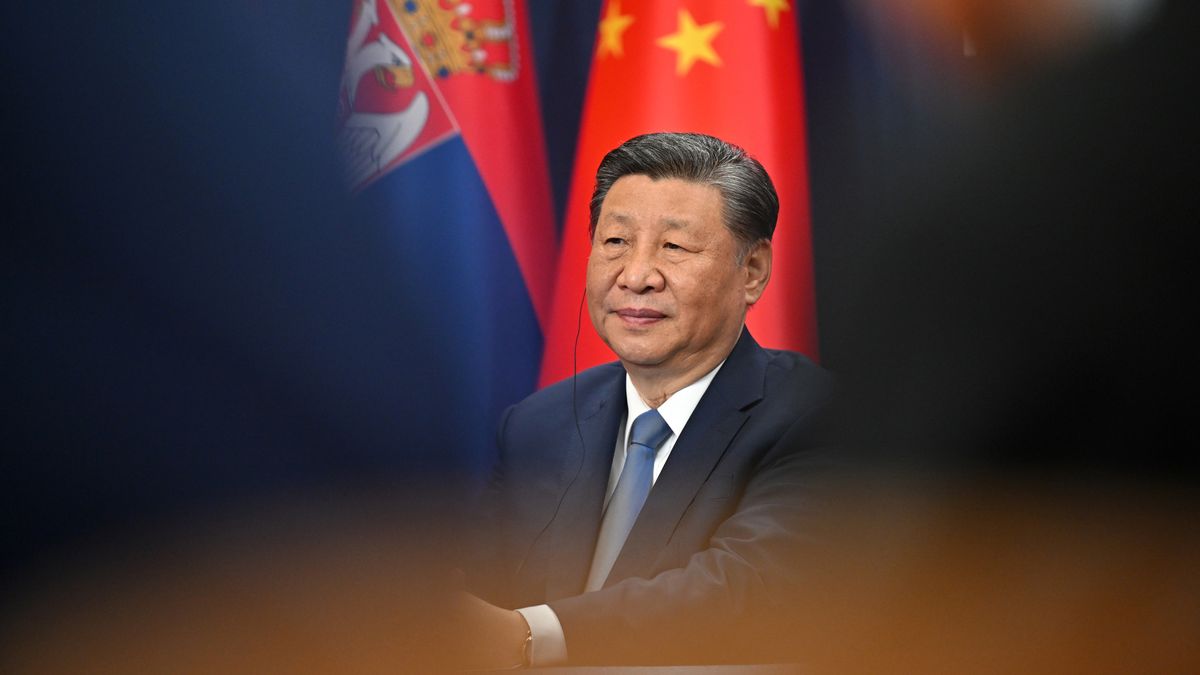 Xi Jinping, China's president, during a news conference in Belgrade, Serbia, on Wednesday, May 8, 2024. Jinping lauded his nation's ties with Eastern Europe as a boon for the world's No. 2 economy as he arrived in Belgrade on a trip designed to promote China's potential as a trade partner. Photographer: Oliver Bunic/Bloomberg via Getty Images