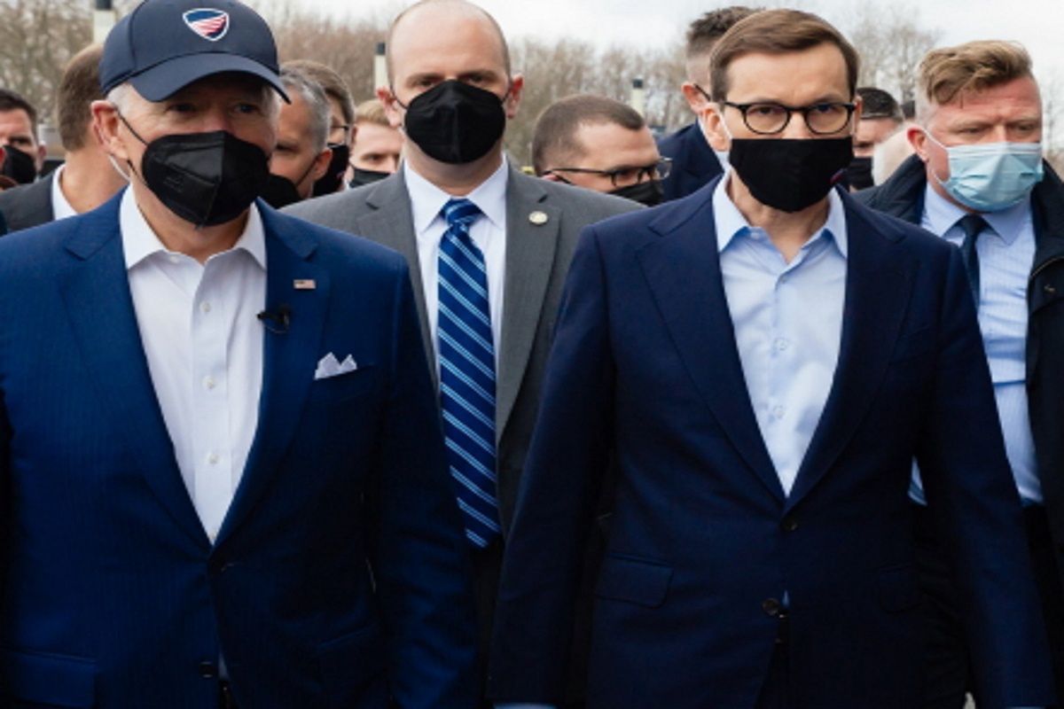 Joe Biden i Mateusz Morawiecki