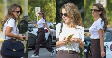 Zaaferowana Anna Lewandowska załatwia sprawy w TRAMPKACH za 3 tysiące złotych (ZDJĘCIA)