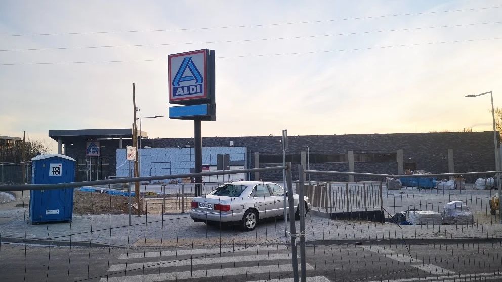 Budowa Aldi przy ul. Nałkowskich