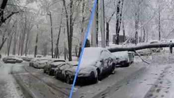 Tak wygląda Moskwa. 12 cm śniegu w kwietniu