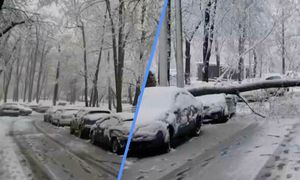 Tak wygląda Moskwa. 12 cm śniegu w kwietniu