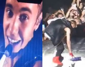 Bieber: "PRZESTAŃCIE RZUCAĆ RZECZY NA SCENĘ!" (WIDEO)