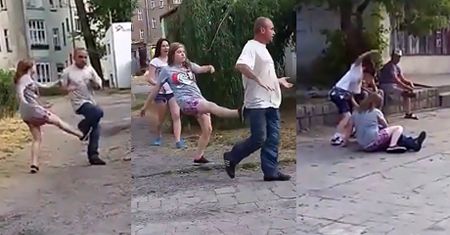 Dzieci biją pijanego na ulicy: "Wyp***dalaj stąd!"