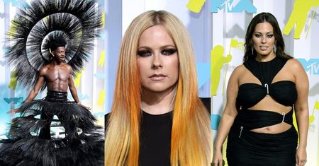 MTV Video Music Awards 2022. Gwiazdy przejmują czerwony dywan w New Jersey: goła klata Lil Nas X, ciałopozytywna Ashley Graham (ZDJĘCIA)