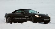 Aston Martin Vanquish Volante wyszpiegowany na śniegu